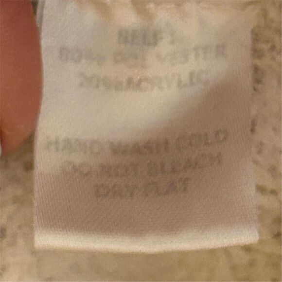 Cotton Bleu Women's XL Off White  Oversized V-Neck Pullover Sweater - Picture 7 of 10